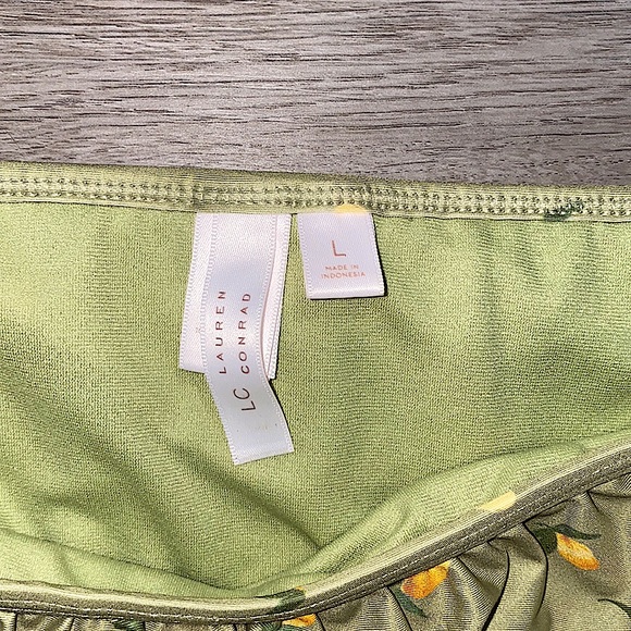 LC Lauren Conrad Light Green/Lemon Bikini set Women’s - Picture 2 of 11